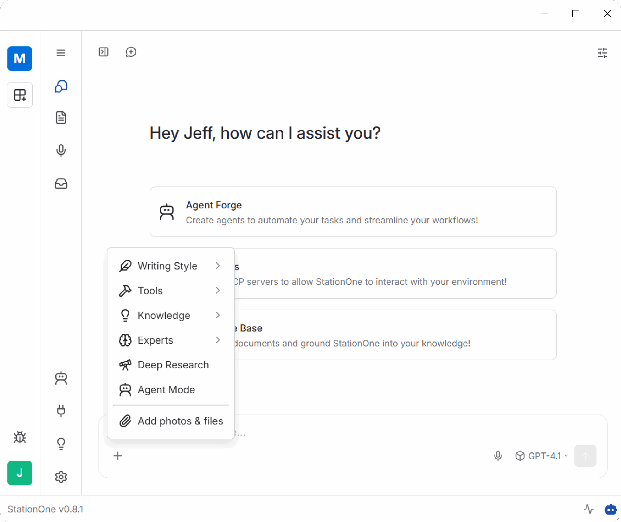 StationOne dashboard home
